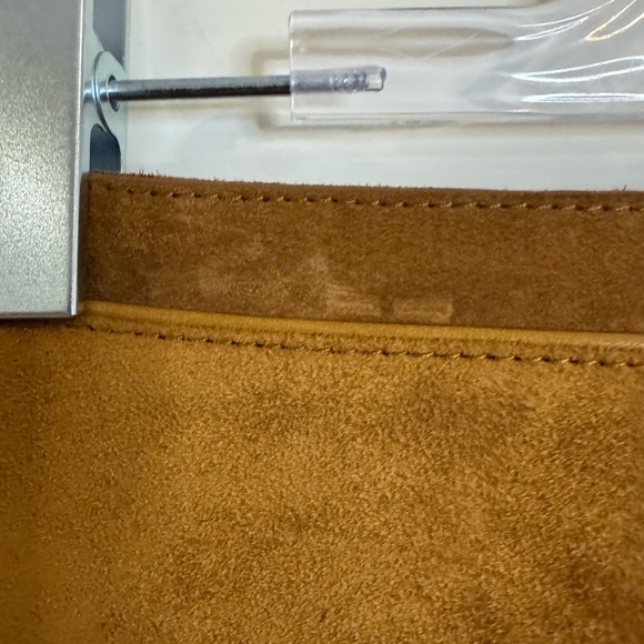 Tom Ford Camel Suede Mini Skort with Gold Double Buckle - Picture 14 of 16